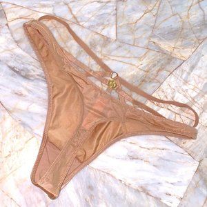 New Victoria’s Secret Very Sexy Strappy Thong Silky Smooth Satin V-String Panty